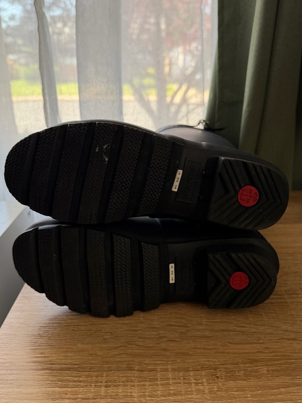 Hunter Black Tall Matte Rain Boots - Picture 6 of 7